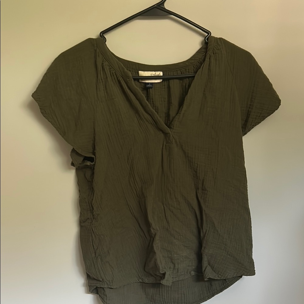 Olive Green Women's Top